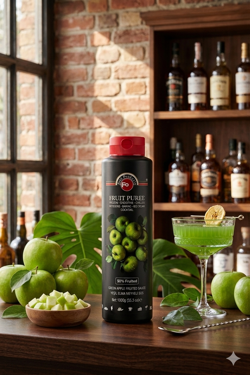 FO Yeşil Elma Meyveli Sos – Frozen 1 kg